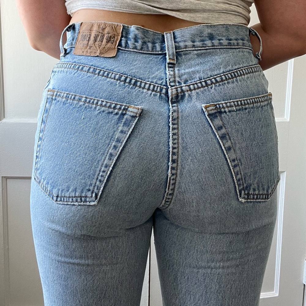 Vintage GAP denim with frayed ends
